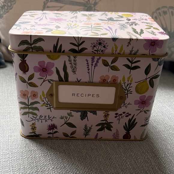 Rifle Paper Co. Floral Recipe Box with Cards NEW - Picture 6 of 6